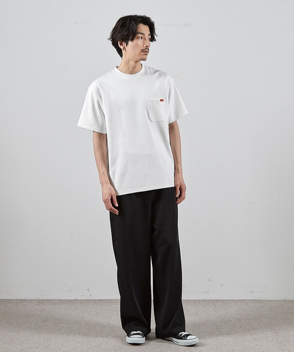 ユニバーサルオーバーオール別注バックプリントロゴししゅうポケットTシャツ 詳細画像 3