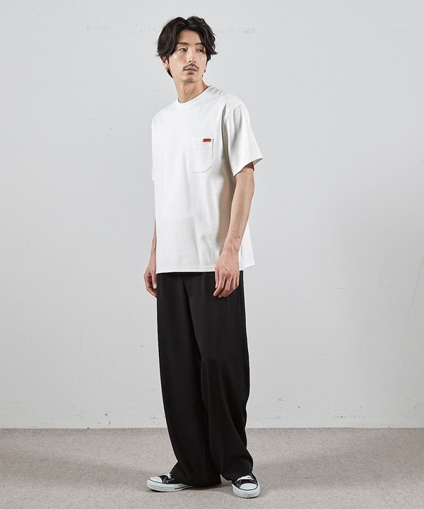 ユニバーサルオーバーオール別注バックプリントロゴししゅうポケットTシャツ 詳細画像 4