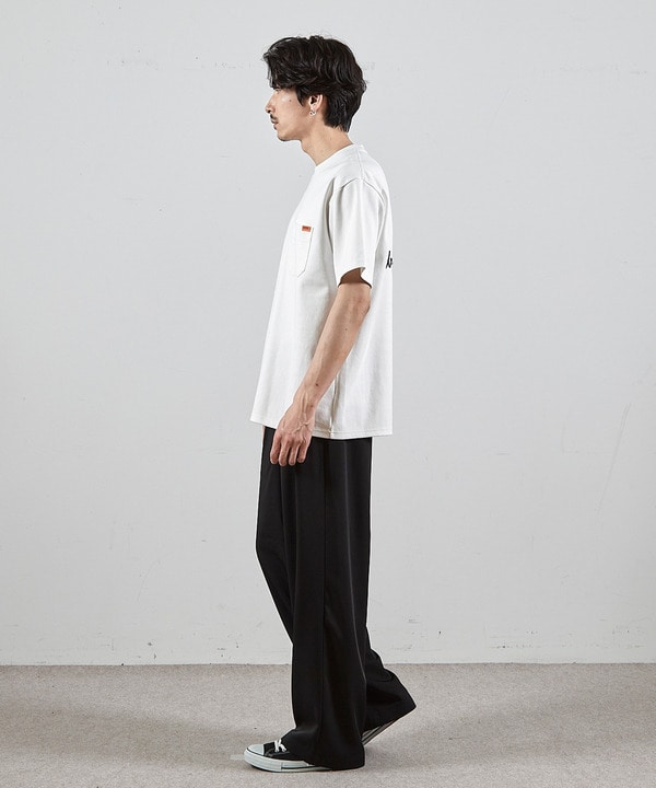 ユニバーサルオーバーオール別注バックプリントロゴししゅうポケットTシャツ 詳細画像 5
