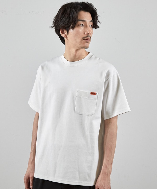 ユニバーサルオーバーオール別注バックプリントロゴししゅうポケットTシャツ 詳細画像 7
