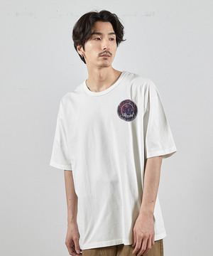ビンテージサークルロゴピグメントTシャツ