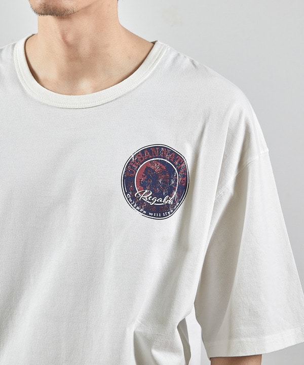 ビンテージサークルロゴピグメントTシャツ 詳細画像 11
