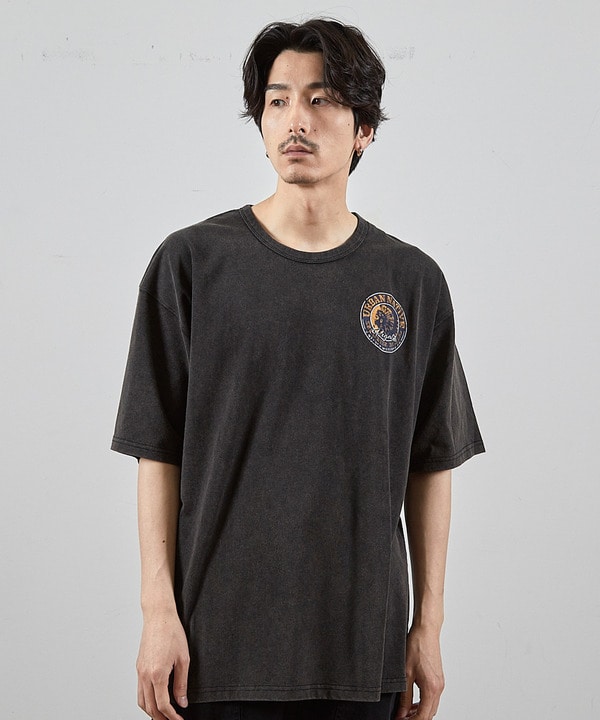 ビンテージサークルロゴピグメントTシャツ 詳細画像 ブラック 1
