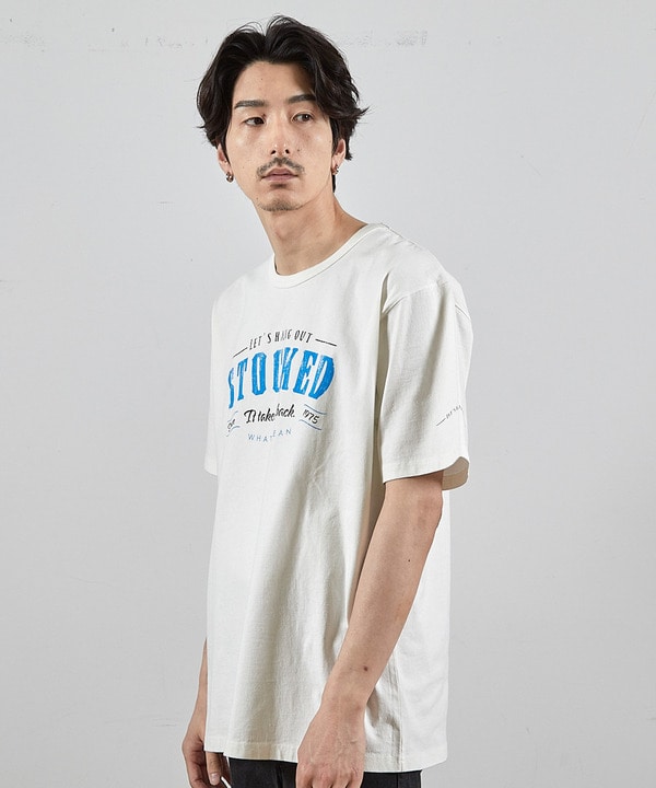 ビンテージロゴUSAコットンTシャツ 詳細画像 ホワイト 1