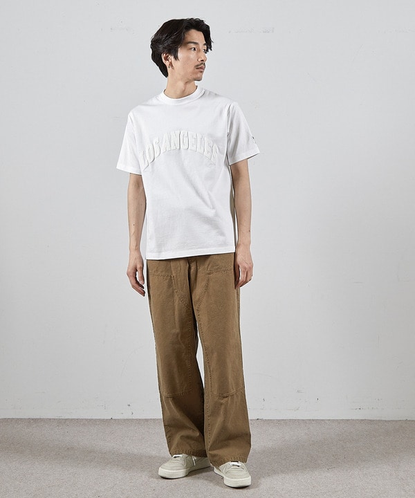 LA発泡プリントロゴししゅうTシャツ 詳細画像 3