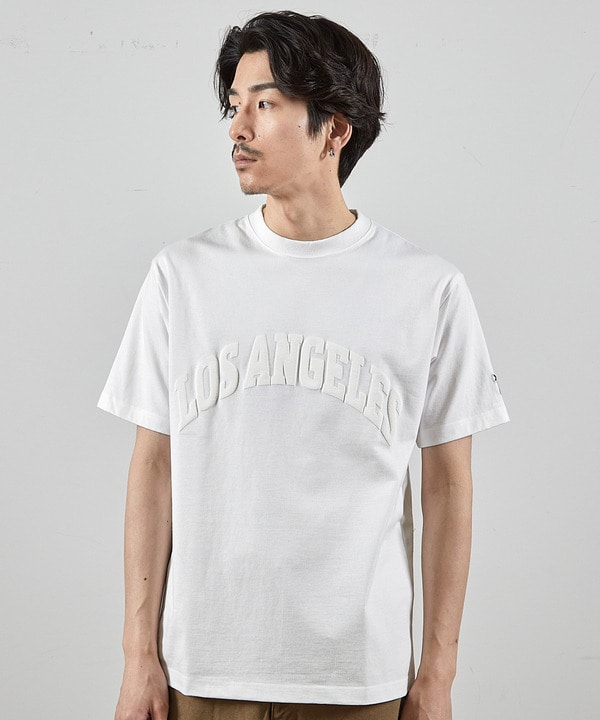 LA発泡プリントロゴししゅうTシャツ 詳細画像 6