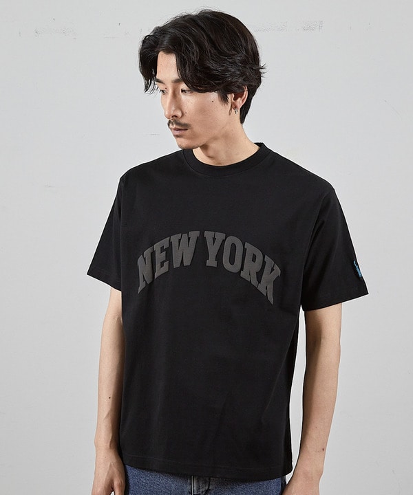 NY発泡プリントロゴししゅうTシャツ 詳細画像 17