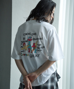 MARK GONZALES別注ロゴプリントオーバーサイズTシャツ