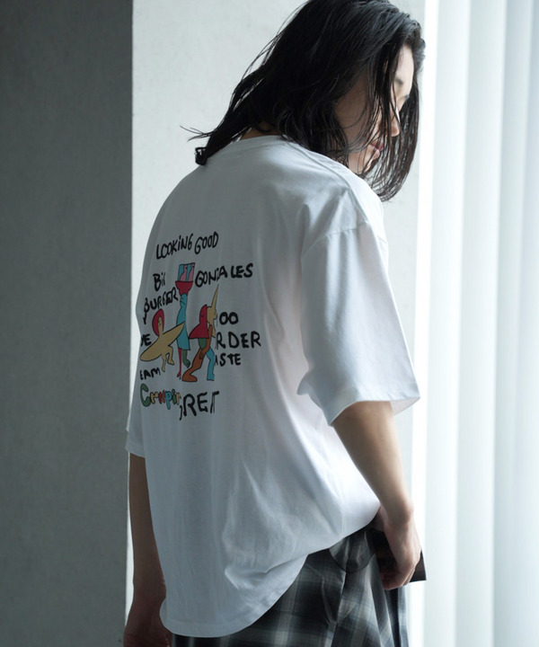 MARK GONZALES別注ロゴプリントオーバーサイズTシャツ 詳細画像 4