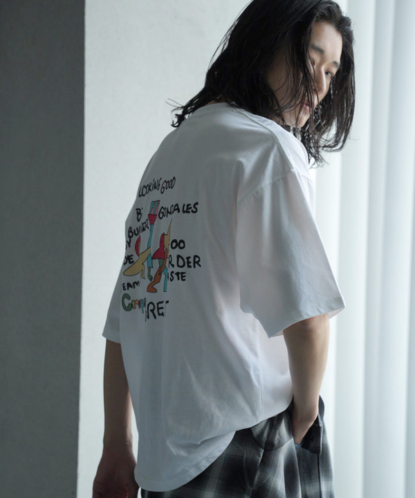 MARK GONZALES別注ロゴプリントオーバーサイズTシャツ 詳細画像 5