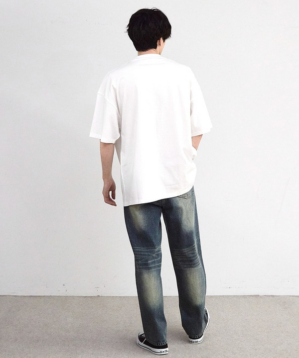 【CHAOTIC】別注アナーキーポルカドットプリントオーバーサイズTシャツ 詳細画像 6