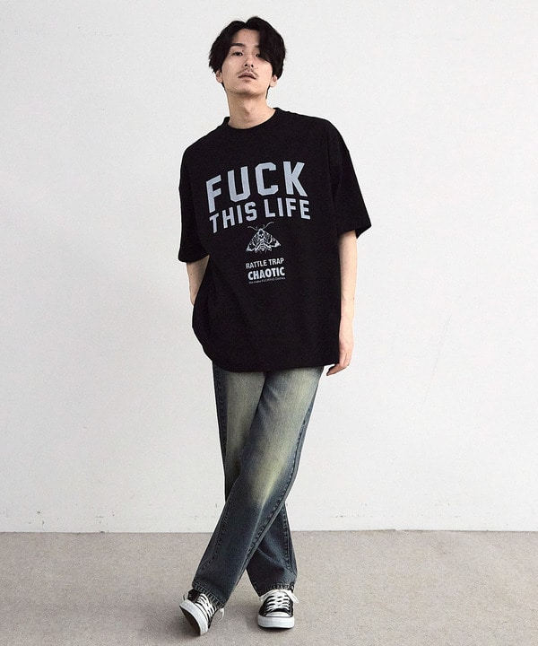 【CHAOTIC】別注FUCK THIS LIFEプリントオーバーサイズTシャツ 詳細画像 14