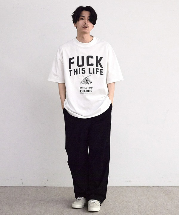 【CHAOTIC】別注FUCK THIS LIFEプリントオーバーサイズTシャツ 詳細画像 3
