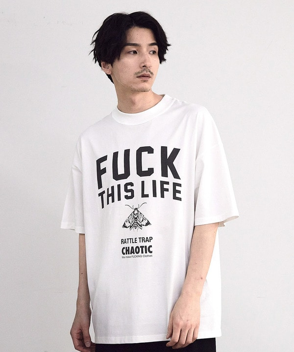 【CHAOTIC】別注FUCK THIS LIFEプリントオーバーサイズTシャツ 詳細画像 7