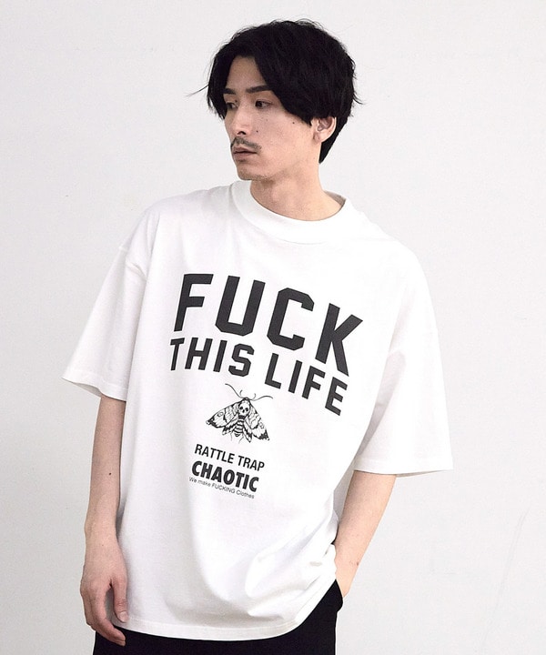 【CHAOTIC】別注FUCK THIS LIFEプリントオーバーサイズTシャツ 詳細画像 8