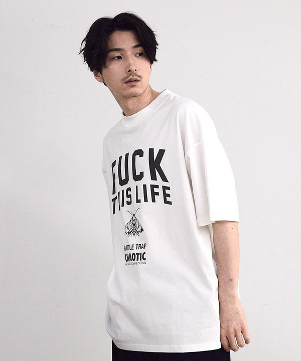 【CHAOTIC】別注FUCK THIS LIFEプリントオーバーサイズTシャツ 詳細画像 9