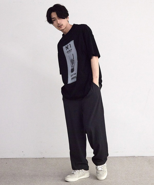 【CHAOTIC】別注メロイックサインプリントオーバーサイズTシャツ 詳細画像 16