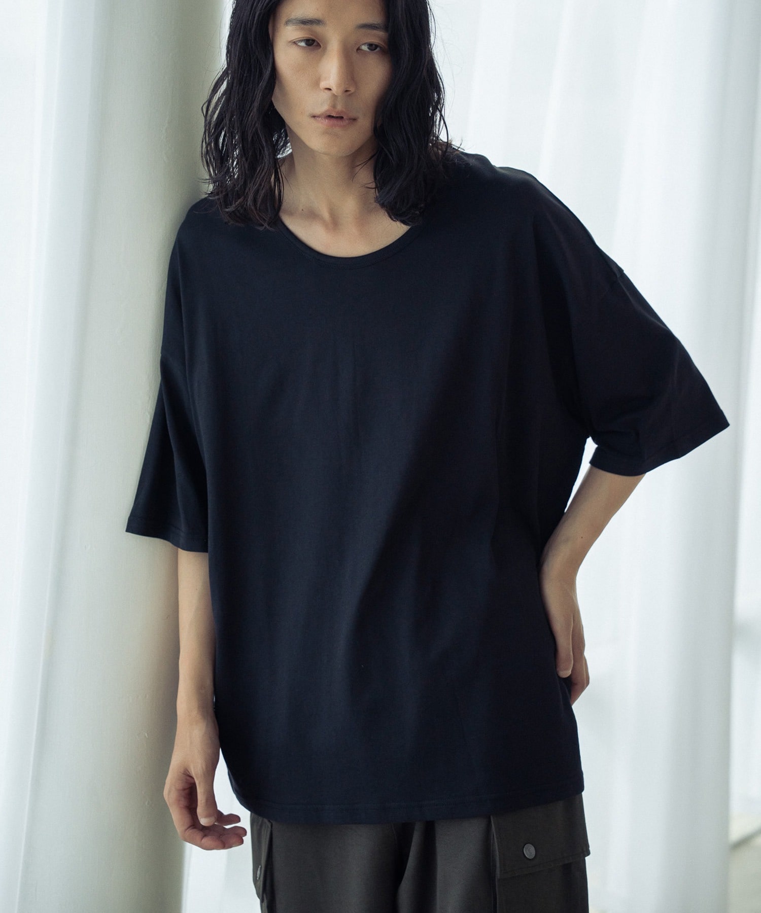 COOLMAX OVER SIZE TEE/吸汗速乾クールマックスオーバーサイズTシャツ