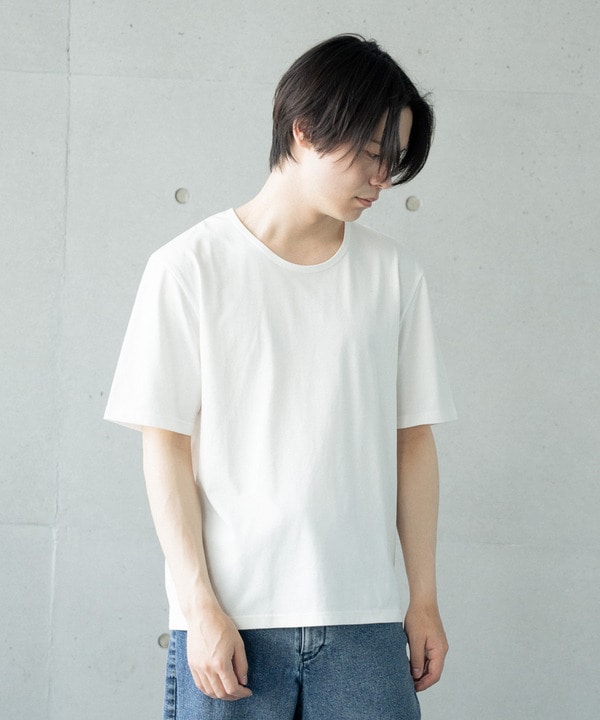 【WEB限定/クールマックス】COOLMAX COTTON BASIC CROPPED TEE 詳細画像 7