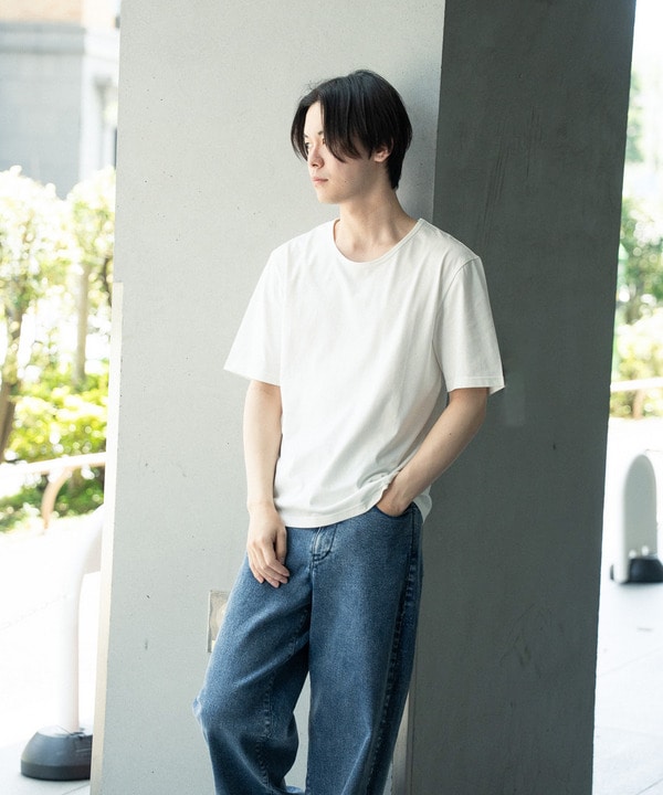 【WEB限定/クールマックス】COOLMAX COTTON BASIC CROPPED TEE 詳細画像 8