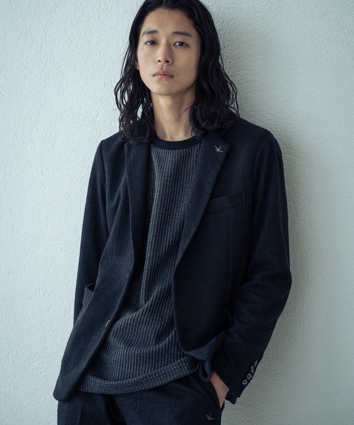 ラトルトラップ（RATTLE TRAP）/1PIU1UGUALE3ブラックジャガードジャケット 1PIU1UGUALE3ブラックジャガードジャケット｜メンズファッション通販