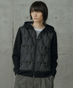 フーデッド機能中綿ブルゾン