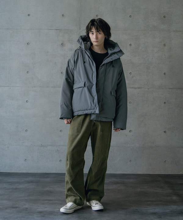 タスランポリエステル中綿フードブルゾン 詳細画像 10