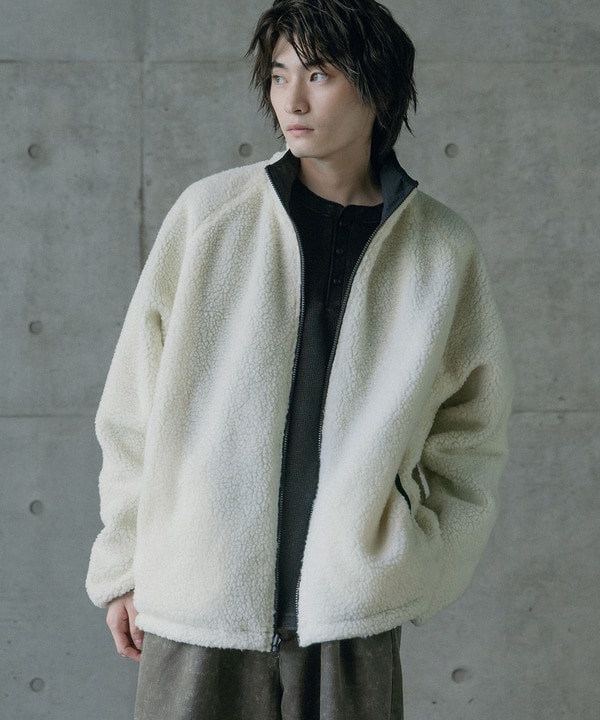 ナイロンアンドフリースリバーシブルスタンドブルゾン 詳細画像 20