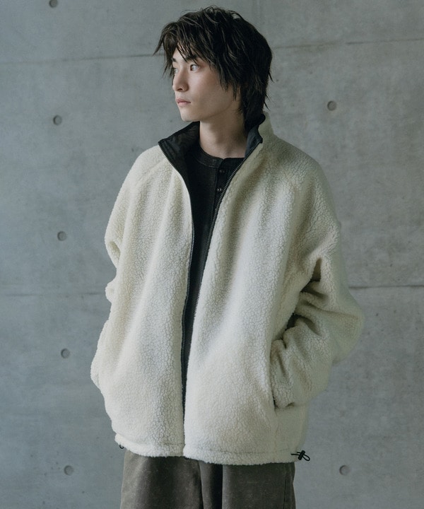ナイロンアンドフリースリバーシブルスタンドブルゾン 詳細画像 22