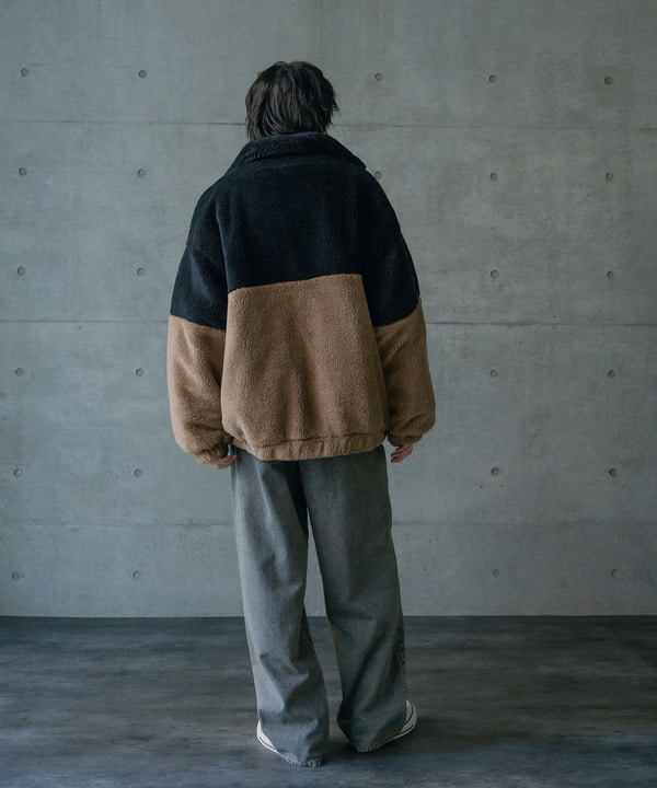 Wシャギーフリーススタンドブルゾン 詳細画像 11