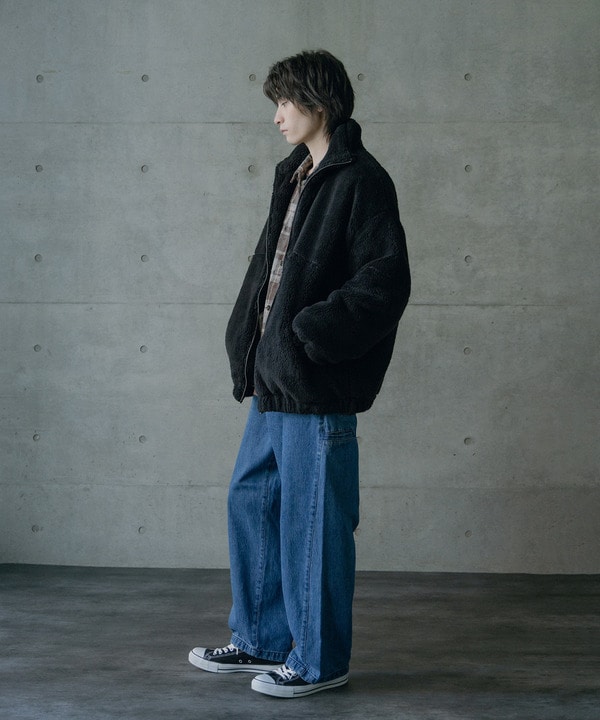 Wシャギーフリーススタンドブルゾン 詳細画像 20