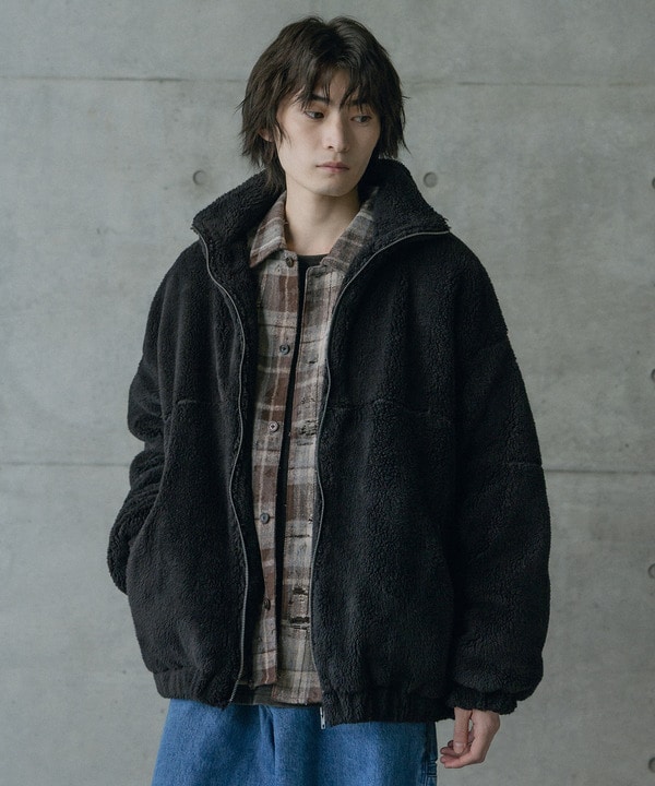 Wシャギーフリーススタンドブルゾン 詳細画像 22