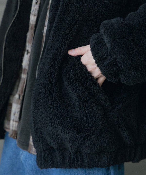 Wシャギーフリーススタンドブルゾン 詳細画像 25