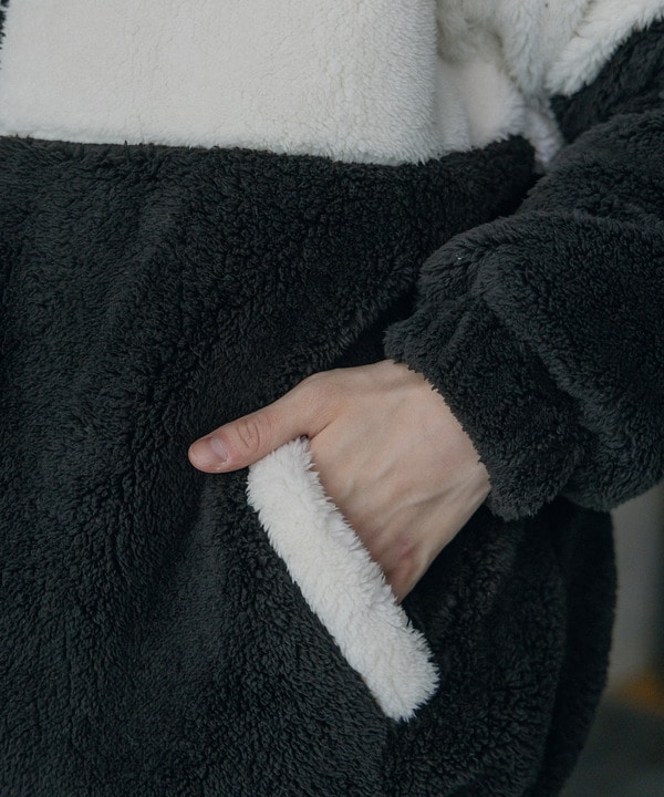 Wシャギーフリーススタンドブルゾン 詳細画像 5