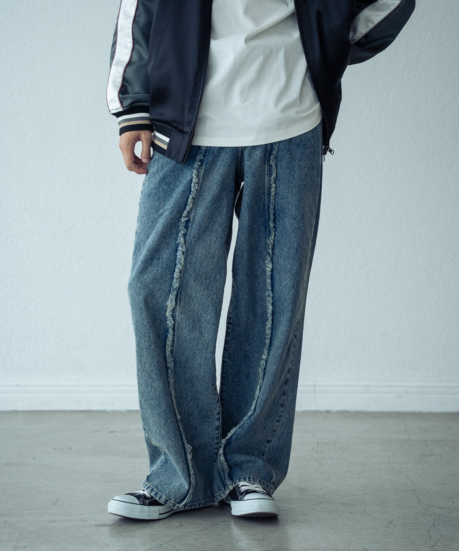 DIESEL ダメージジージャンM DIESEL】メンズ デニム ジャケット｜テディ付きトラッカー