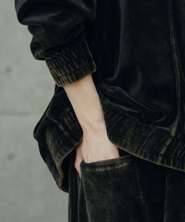 コットンベロアパウダー加工トラックパンツ 詳細画像 10