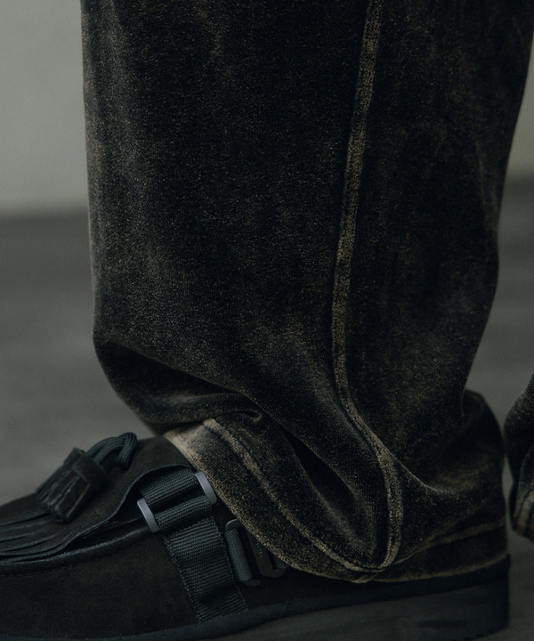 コットンベロアパウダー加工トラックパンツ 詳細画像 11