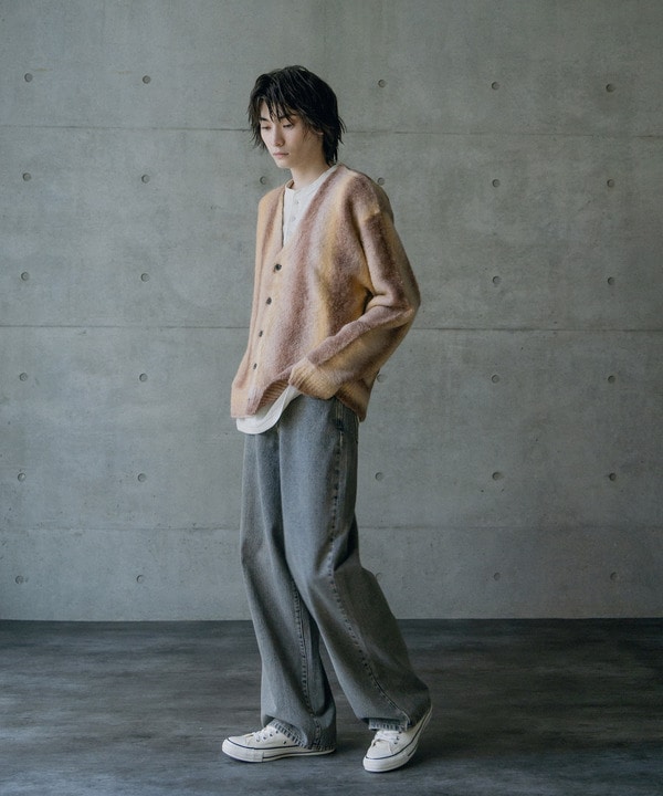 グラデーションストライプカーディガン 詳細画像 2