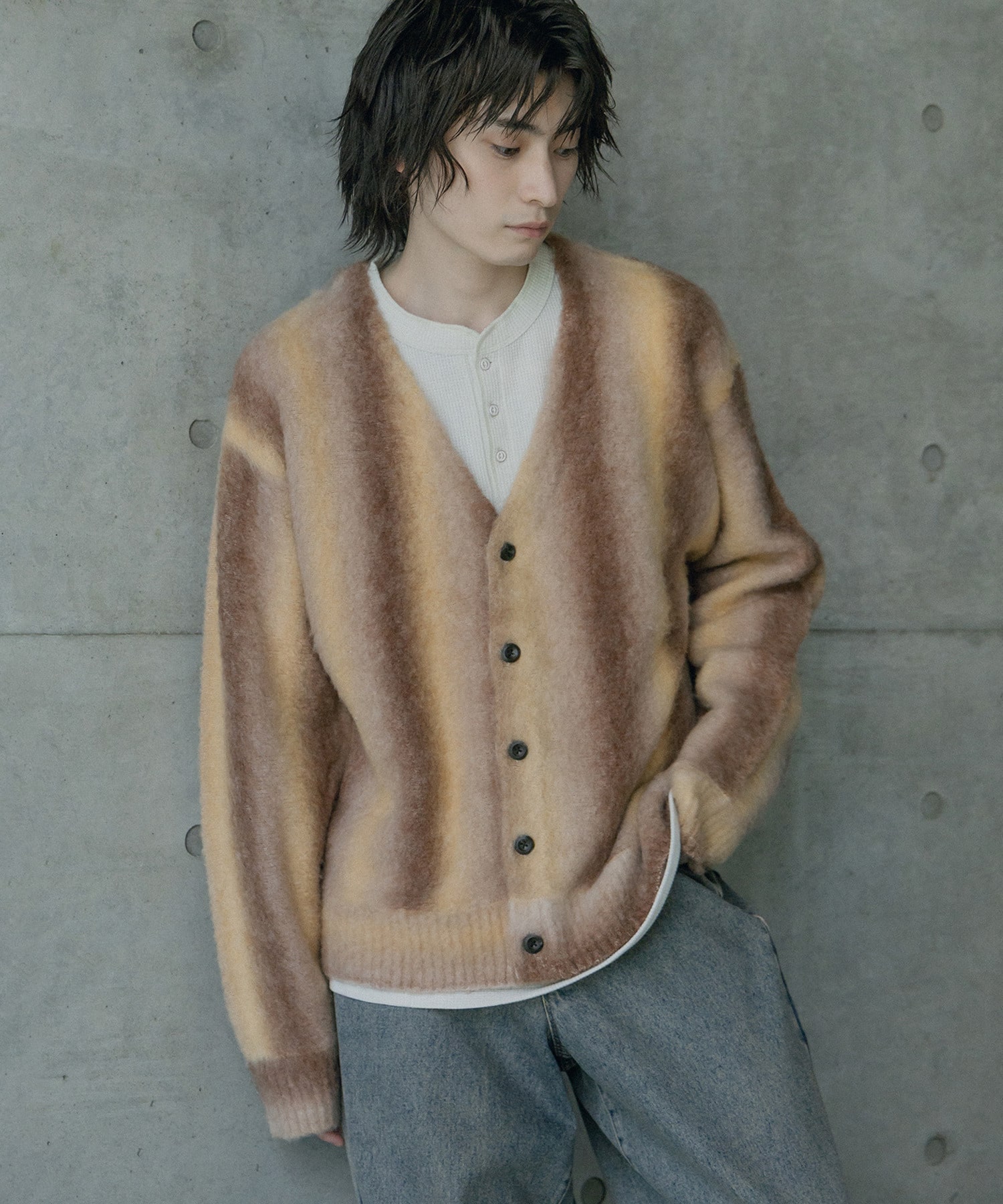 るびぃページ グラデーションストライプカーディガン｜メンズファッション通販 MEN'S