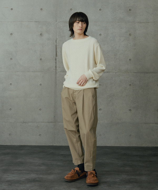 12Gウール混ハイゲージクルーネック 詳細画像 1