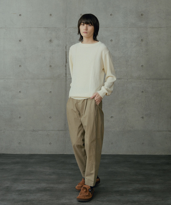 12Gウール混ハイゲージクルーネック 詳細画像 2