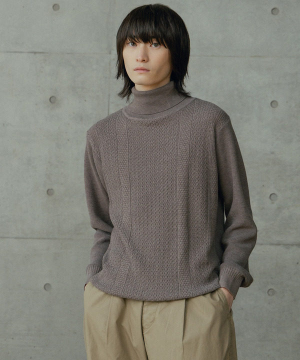 12Gウール混ハイゲージタートルネック 詳細画像 12