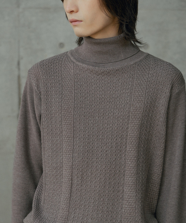 12Gウール混ハイゲージタートルネック 詳細画像 13