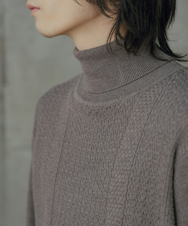 12Gウール混ハイゲージタートルネック 詳細画像 15