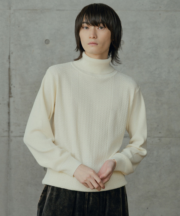 12Gウール混ハイゲージタートルネック 詳細画像 4