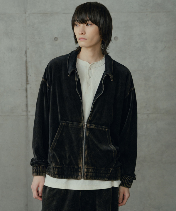 コットンベロアパウダー加工ブルゾン 詳細画像 11