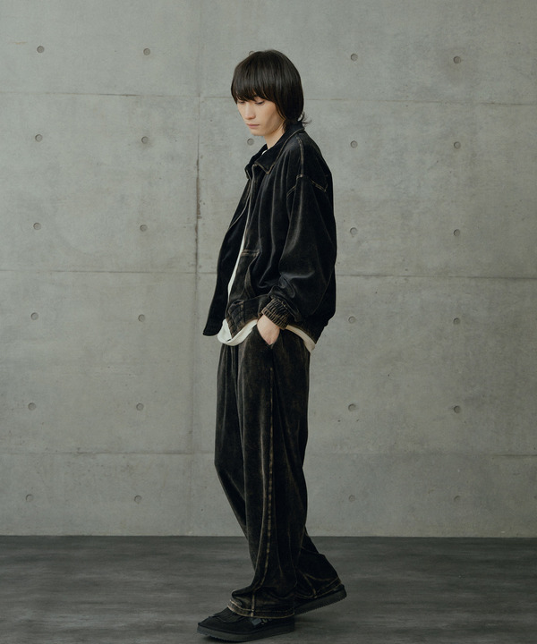 コットンベロアパウダー加工ブルゾン 詳細画像 2