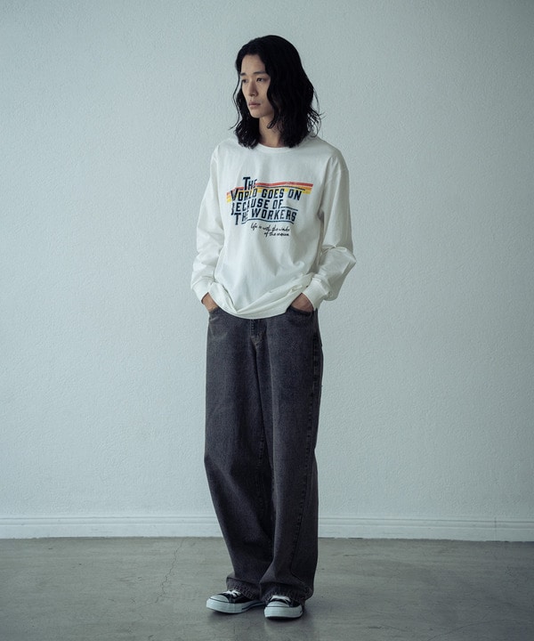 パウダー加工ビンテージロゴロンT 詳細画像 3