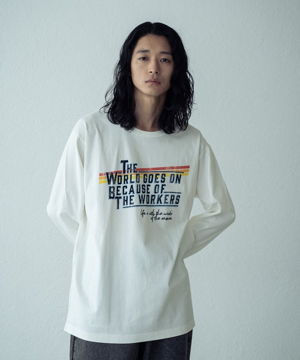 パウダー加工ビンテージロゴロンT 詳細画像 4