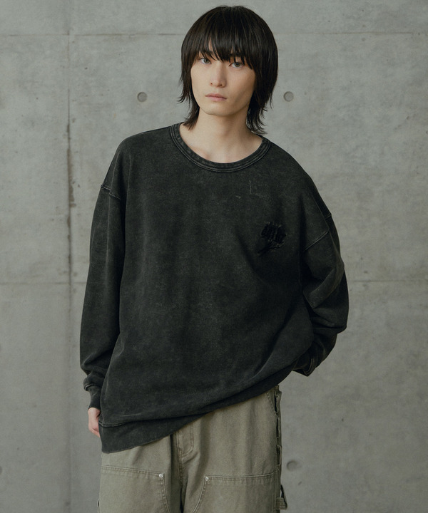 441HZロゴししゅう加工スウェット 詳細画像 ブラック 1